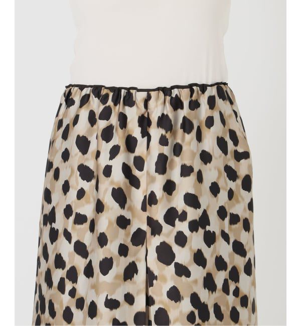 VERMEIL par iena「《予約》Leopard Panel スカート」|スカート|