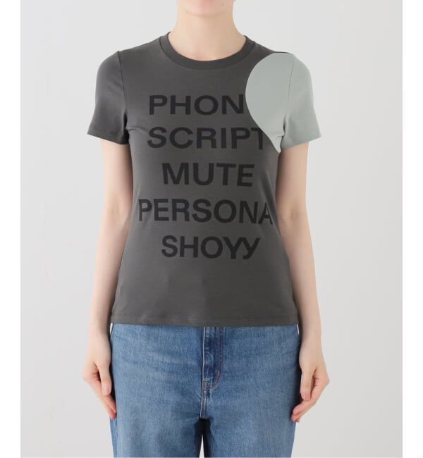 PULP「【Geek Office / ギークオフィス】OPEN YY / Knitted YY DOT TYPO TEE」|Tシャツ・カットソー|