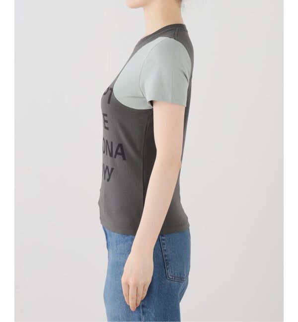 PULP「【Geek Office / ギークオフィス】OPEN YY / Knitted YY DOT TYPO TEE」|Tシャツ・カットソー|