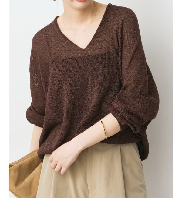 Spick and Span「ペーパーヤーンコクーンシルエットプルオーバー」|ニット・セーター|