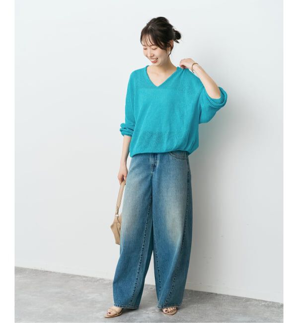 Spick and Span「ペーパーヤーンコクーンシルエットプルオーバー」|ニット・セーター|