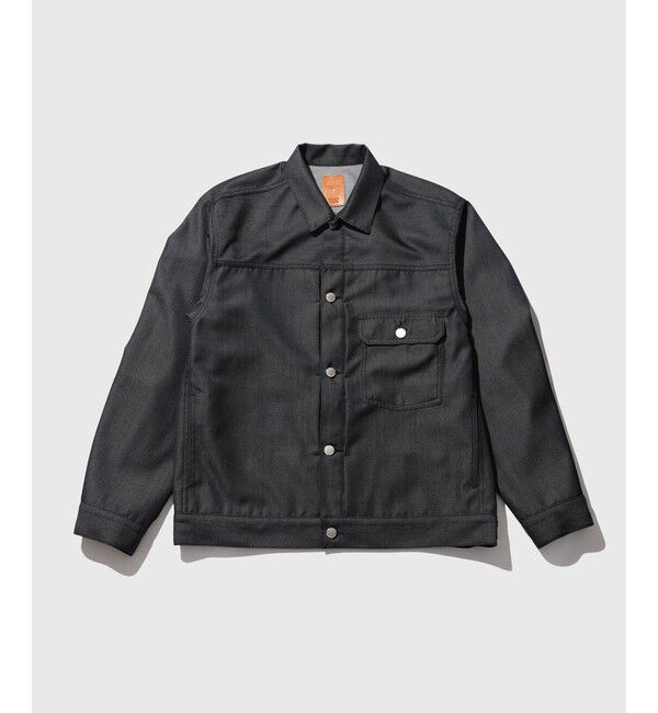 ADAM ET ROPE'「NIKKE デニムトラックジャケット / ADAM ET ROPE' JEANS」|デニムジャケット|ブラック系(03)