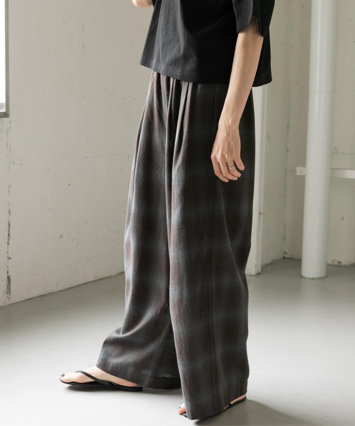 URBAN RESEARCH DOORS「FORK&SPOON　オンブレチェックパンツ」|その他|