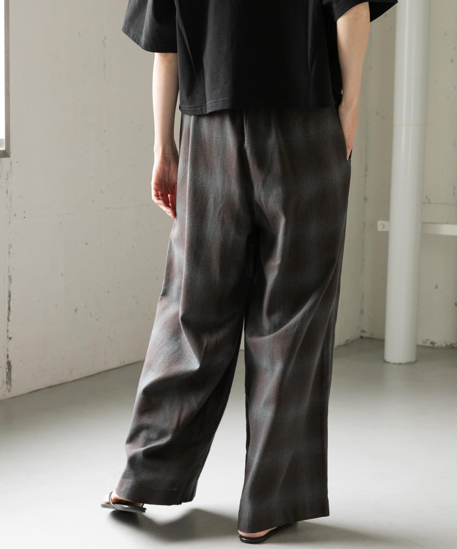 URBAN RESEARCH DOORS「FORK&SPOON　オンブレチェックパンツ」|その他|