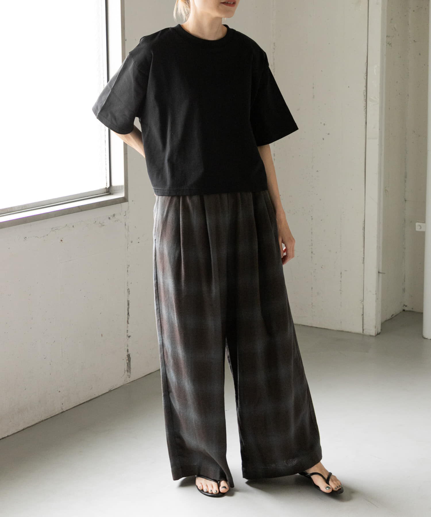 URBAN RESEARCH DOORS「FORK&SPOON　オンブレチェックパンツ」|その他|