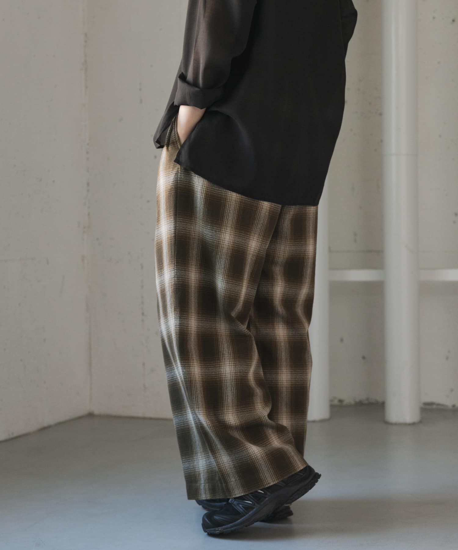 URBAN RESEARCH DOORS「FORK&SPOON　オンブレチェックパンツ」|その他|