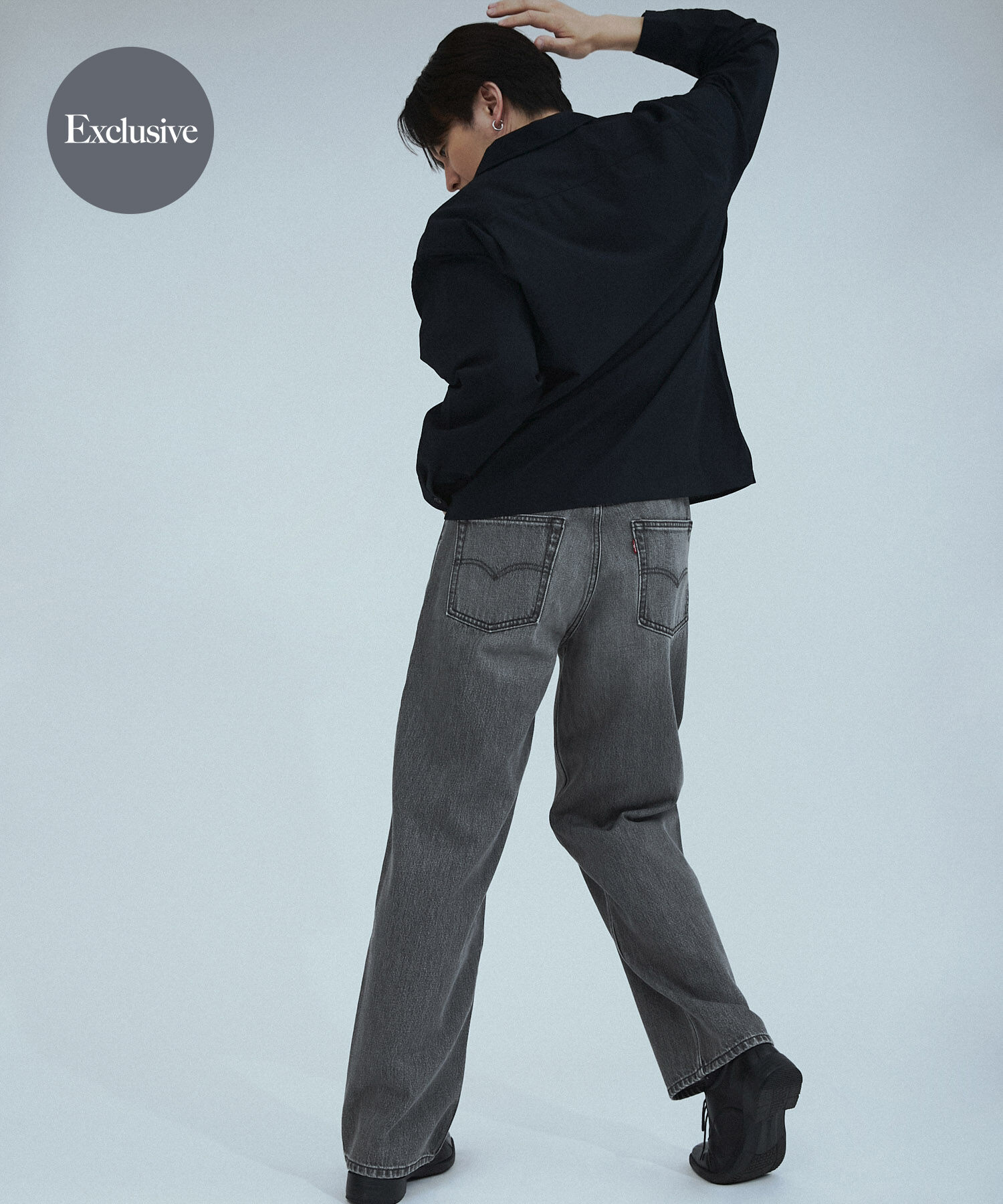 URBAN RESEARCH DOORS「LEVI&rsquo;S　EXCLUSIVE 578 BAGGY」|デニム|ブラック