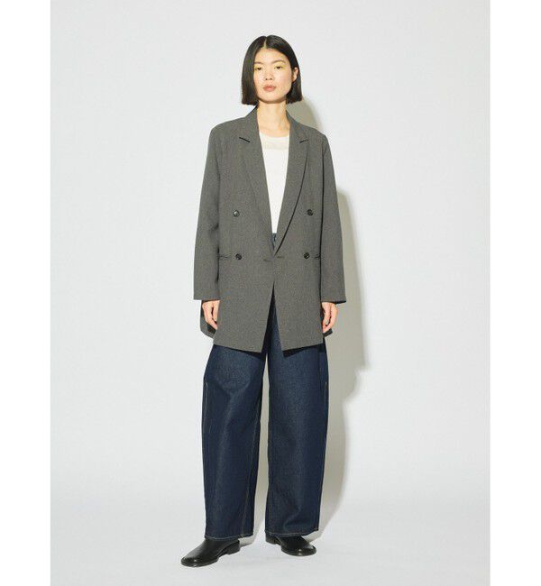 MIDIUMISOLID「MIDIUMISOLID for Ladies バレルレッグワイドデニム」|デニム|
