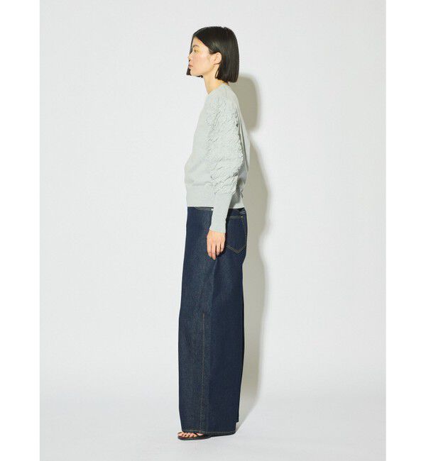 MIDIUMISOLID「MIDIUMISOLID for Ladies バレルレッグワイドデニム」|デニム|