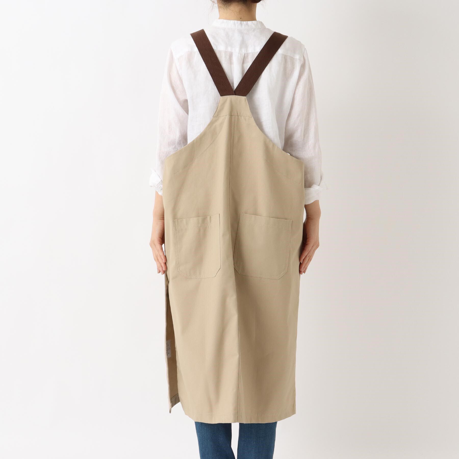 212 KITCHEN STORE「カバーオールロングエプロン グレージュ ＜FABORI ファボリ＞」|食器・キッチングッズ|