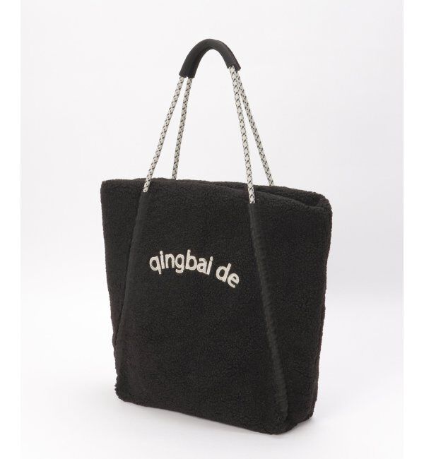ikka「ボア刺繍BIGロープトートバッグ」|その他|