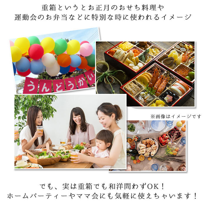 BACKYARD FAMILY「重箱 3段 通販 hakoya 弁当 箱 ピクニック ランチボックス 大容量 18cm ファミリー」|食器・キッチングッズ|