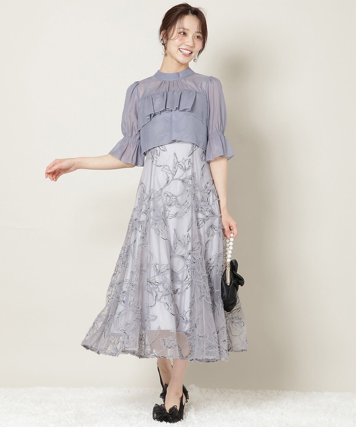 WILLSELECTION「刺繍レースキャミワンピース」|ドレス|