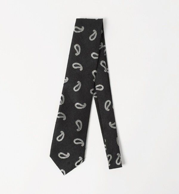 UNITED ARROWS「＜Holliday＆Brown＞ペイズリー ジャガード ネクタイ」|ネクタイ・蝶ネクタイ|BLACK