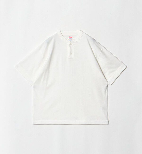 California General Store「＜Healthknit &times; CGS.＞2ボタン ヘンリーネック Tシャツ」|Tシャツ・カットソー|WHITE