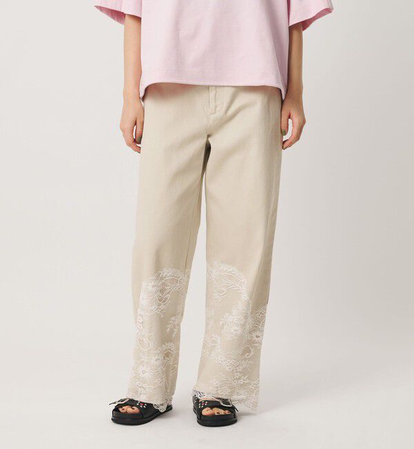 BEAUTY&YOUTH UNITED ARROWS「【別注】＜calm Line＞レース ワイドパンツ」|その他|