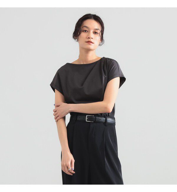 Demi-Luxe BEAMS 「アシンメトリー ドレープ プルオーバー」|Tシャツ・カットソー|