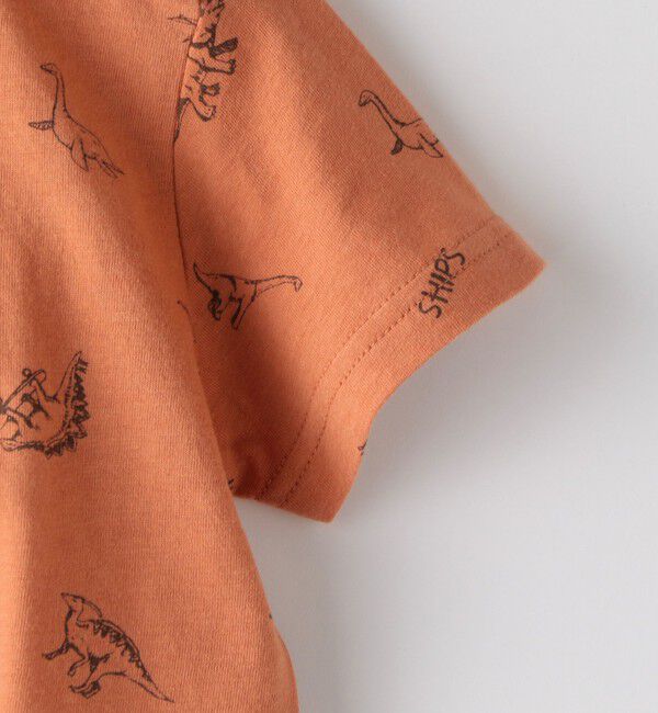 SHIPS KIDS「SHIPS KIDS:恐竜 プリント 半袖 TEE(80～90cm)」|Tシャツ・カットソー|