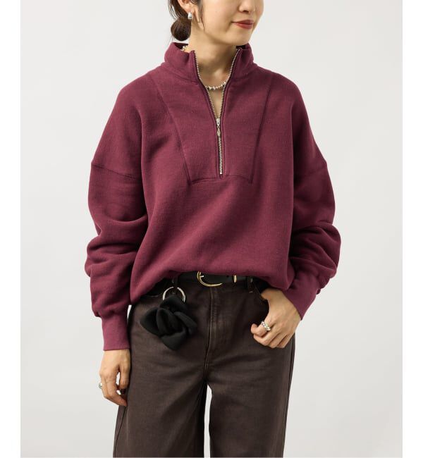 VERMEIL par iena「《予約》TICCA ティッカ ダウニー裏毛ZIPプルオーバー 263426291」|Tシャツ・カットソー|ピンク B