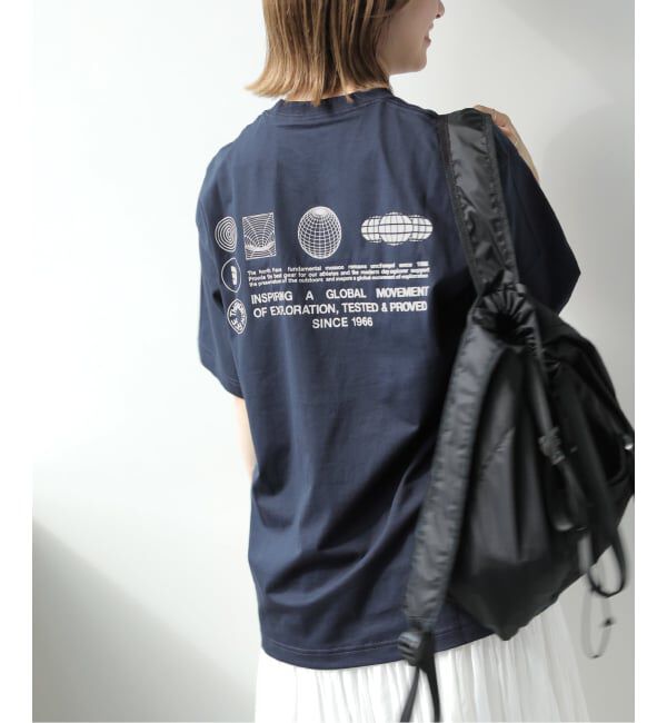 JOURNAL STANDARD relume「《WEB限定》【THE NORTH FACE/ ザノースフェイス】S/S FD Globe Grid Cotton：Tシャツ」|Tシャツ・カットソー|ネイビー