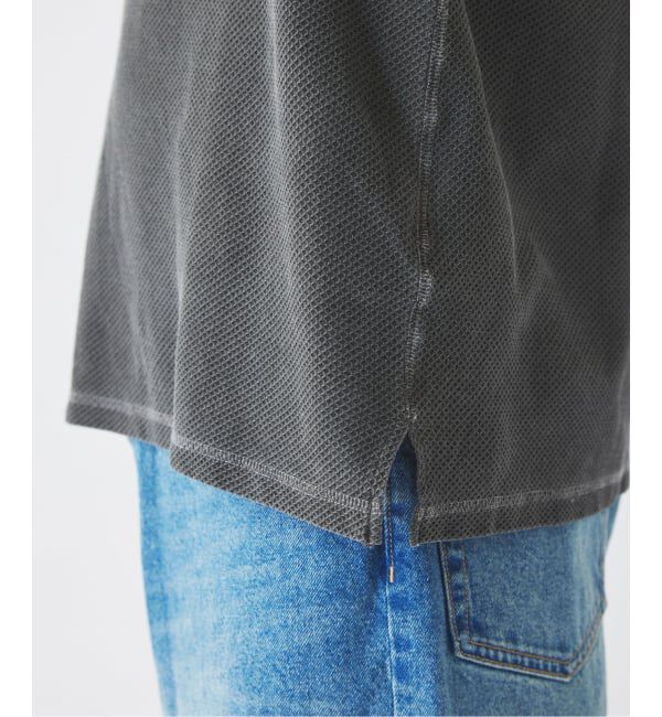 JOURNAL STANDARD relume「製品染め ワッフル調 ピケ ヘンリーネックTシャツ」|Tシャツ・カットソー|