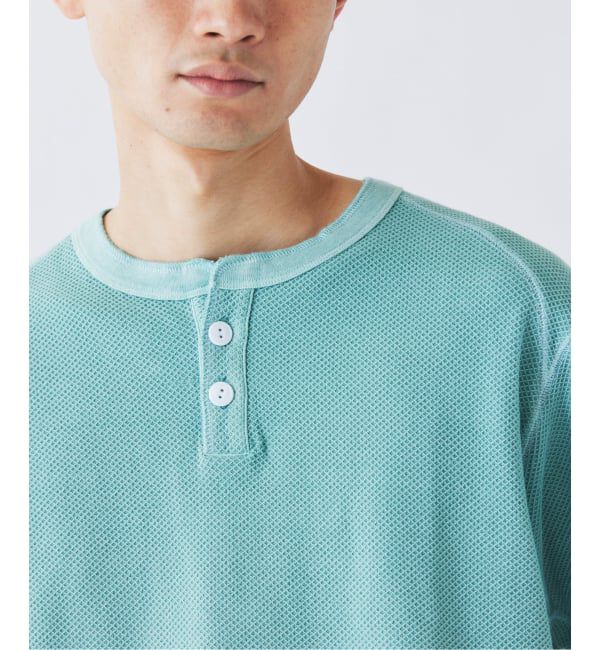 JOURNAL STANDARD relume「製品染め ワッフル調 ピケ ヘンリーネックTシャツ」|Tシャツ・カットソー|
