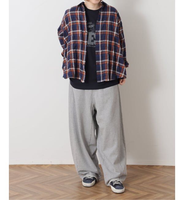 journal standard luxe「《予約》シャーリングチェック レギュラーカラーBigシャツ」|シャツ・ブラウス|