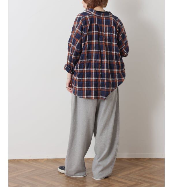 journal standard luxe「《予約》シャーリングチェック レギュラーカラーBigシャツ」|シャツ・ブラウス|
