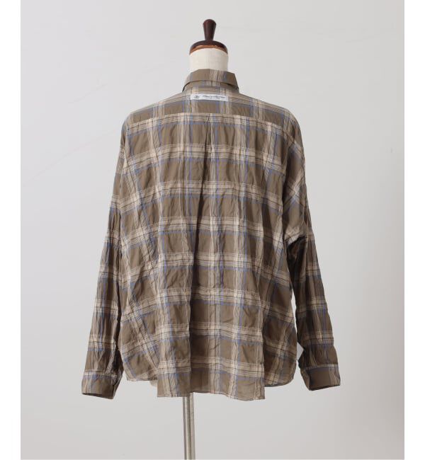 journal standard luxe「《予約》シャーリングチェック レギュラーカラーBigシャツ」|シャツ・ブラウス|