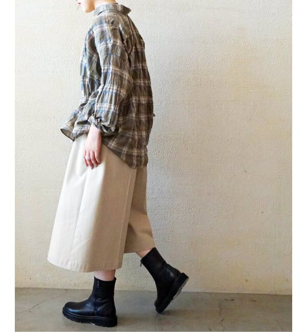 journal standard luxe「《予約》シャーリングチェック レギュラーカラーBigシャツ」|シャツ・ブラウス|