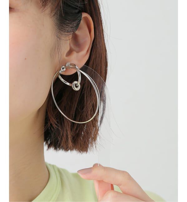 Oriens JOURNAL STANDARD「【JUSTINE CLENQUET/ジャスティーヌ クランケ】EVA SILVER EARRINGS：ピアス（両耳）」|ピアス|