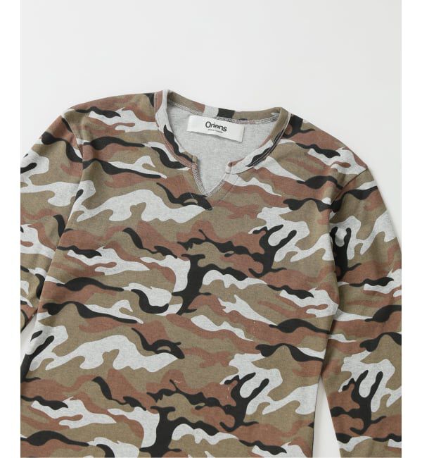 Oriens JOURNAL STANDARD「《予約》カモフラージュネックロングスリーブTee」|Tシャツ・カットソー|