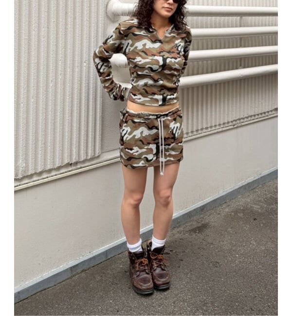 Oriens JOURNAL STANDARD「《予約》カモフラージュネックロングスリーブTee」|Tシャツ・カットソー|