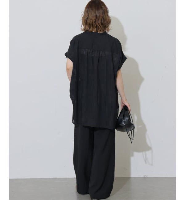 JOURNAL STANDARD relume「《予約》ギンガムドビーフレンチスリーブブラウス」|シャツ・ブラウス|
