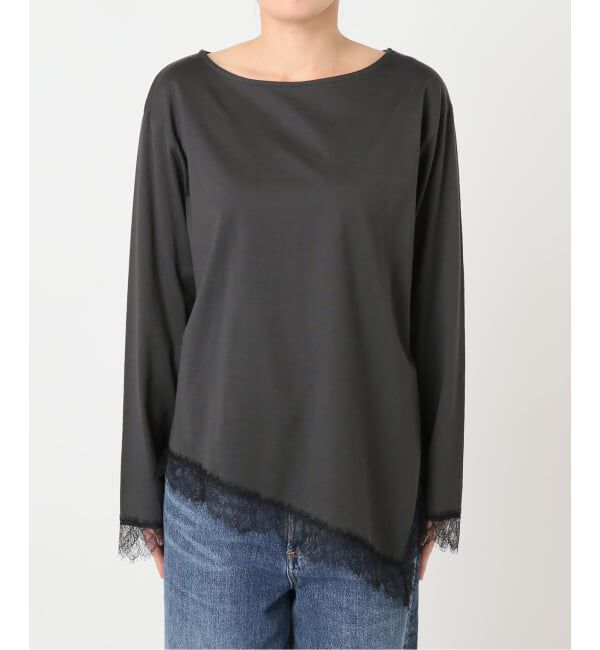 journal standard L'essage「《予約》レースイレヘムロングTシャツ」|Tシャツ・カットソー|