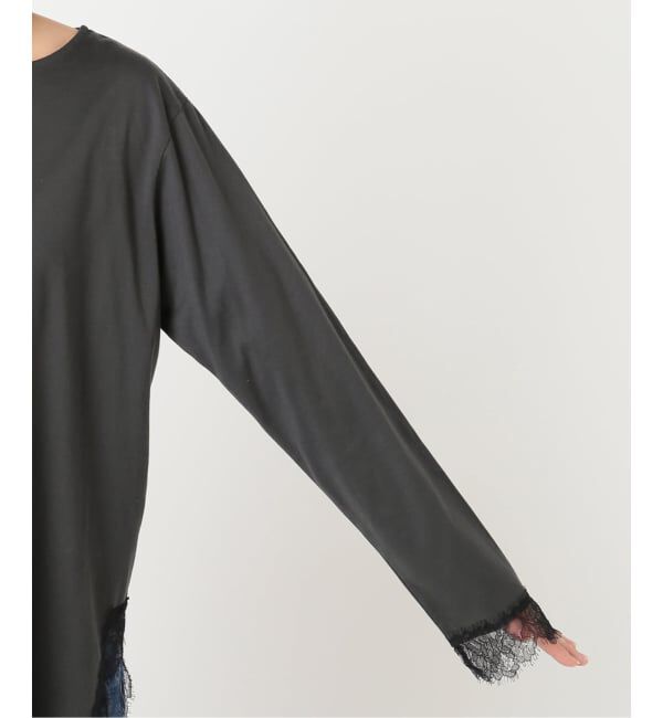 journal standard L'essage「《予約》レースイレヘムロングTシャツ」|Tシャツ・カットソー|