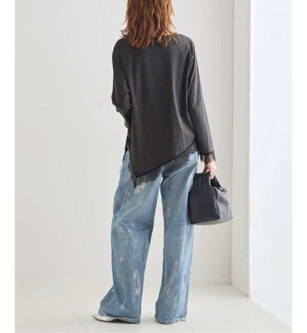 journal standard L'essage「《予約》レースイレヘムロングTシャツ」|Tシャツ・カットソー|