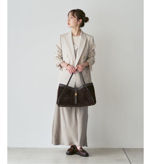 NOBLE「《予約》AULENTTI/オウレンティ 金具付きスウェードトートBAG」|トートバッグ|