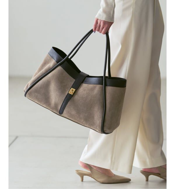 NOBLE「《予約》AULENTTI/オウレンティ 金具付きスウェードトートBAG」|トートバッグ|