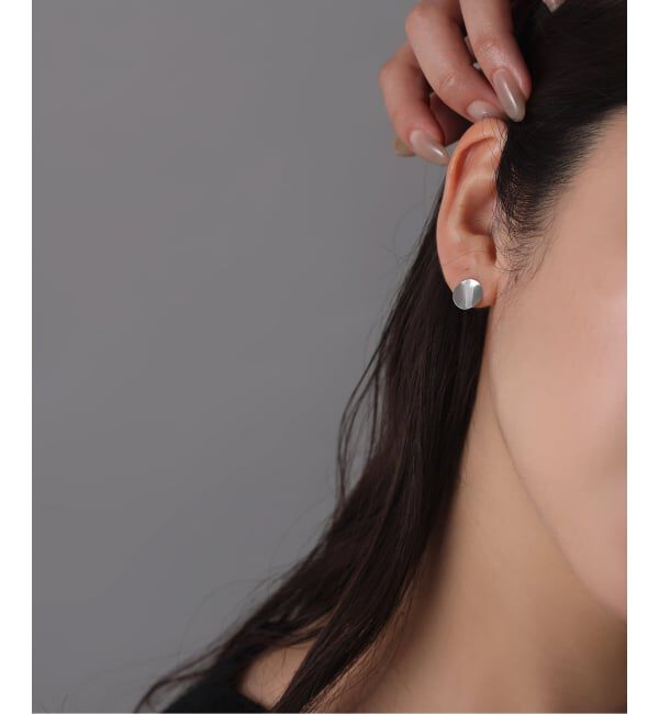 Spick and Span「《WEB限定予約》【SAMH by LILAS】ウェーブプレートピアス SV（両耳）」|ピアス|