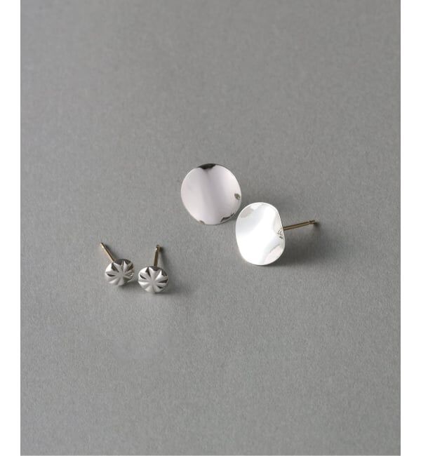 Spick and Span「《WEB限定予約》【SAMH by LILAS】ウェーブプレートピアス SV（両耳）」|ピアス|