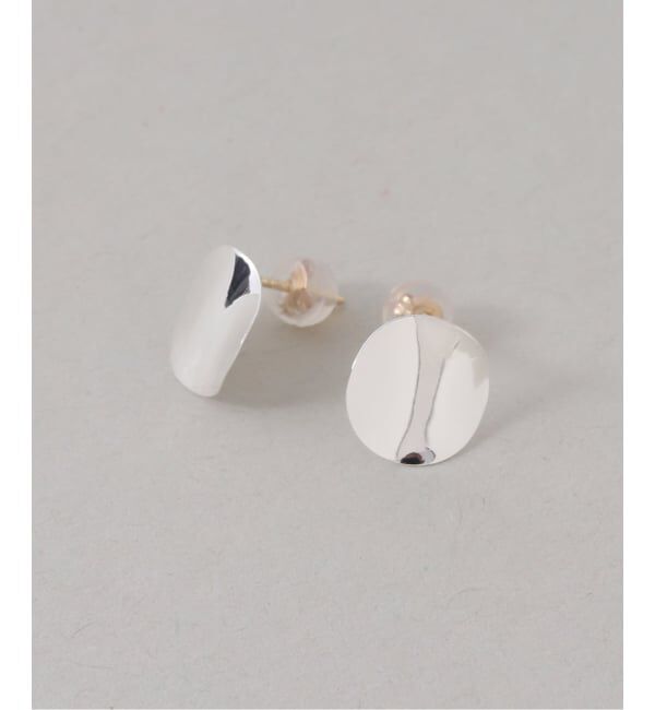 Spick and Span「《WEB限定予約》【SAMH by LILAS】ウェーブプレートピアス SV（両耳）」|ピアス|