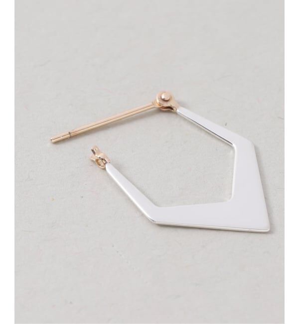 Spick and Span「《WEB限定予約》【SAMH by LILAS】トライアングルフープピアス SV（両耳）」|ピアス|