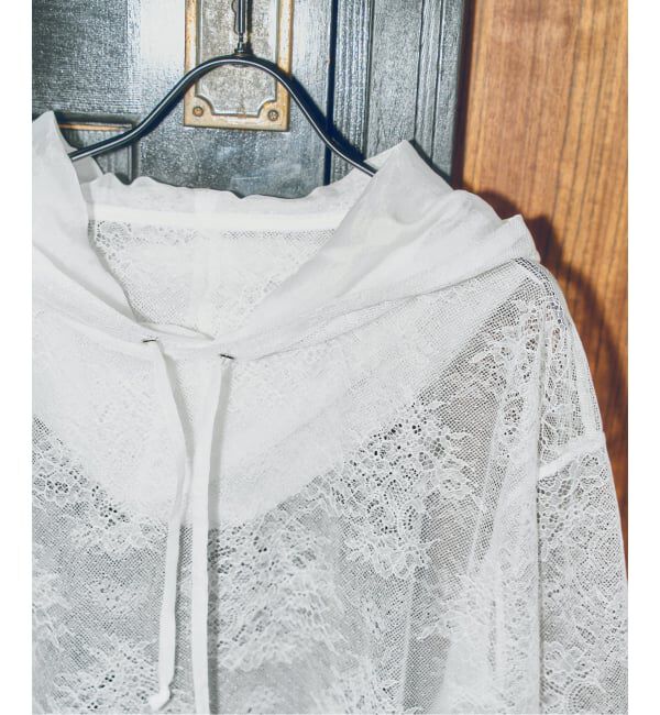 Spick and Span「《予約》ARCHIVE STANCE / アーカイブスタンス lace hoodie」|パーカー|