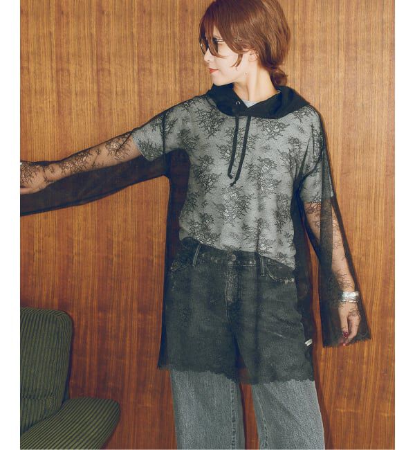 Spick and Span「《予約》ARCHIVE STANCE / アーカイブスタンス lace hoodie」|パーカー|