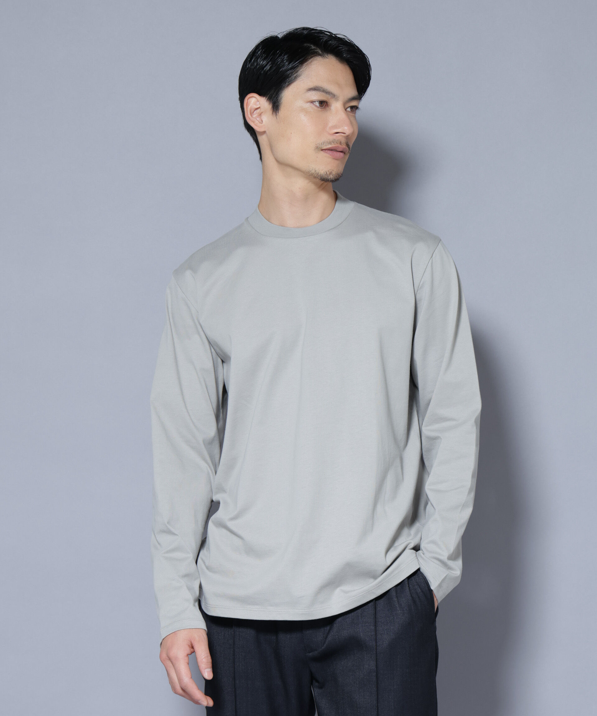 nano･universe「ジャケT(R) クルーネック 長袖」|Tシャツ・カットソー|