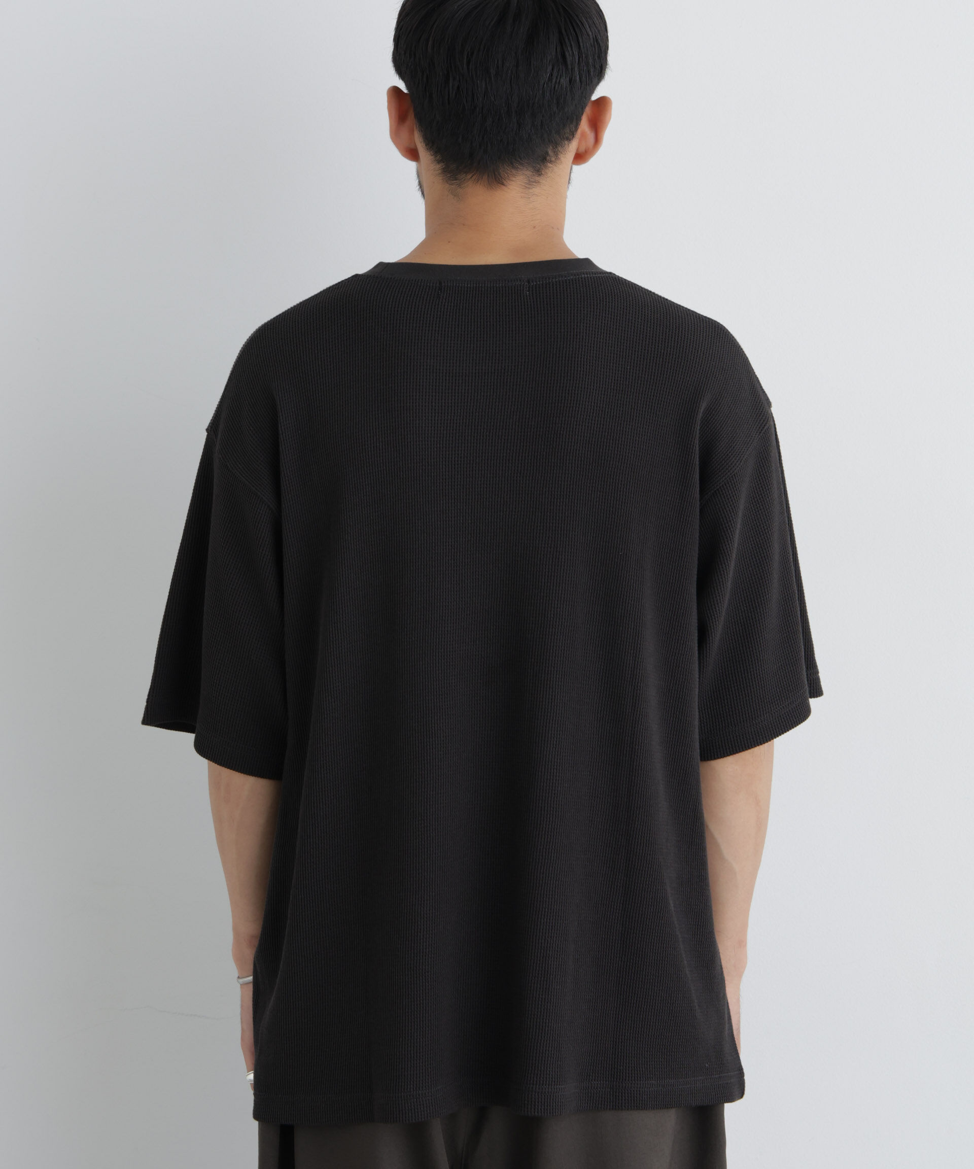 NANO universe「USAコットン&times;COOLMAX(R) ワッフルワイドTシャツ半袖」|Tシャツ・カットソー|
