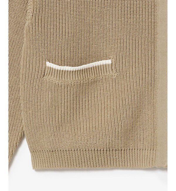 LACOSTE「ジップアップローゲージニットブルゾン」|カーディガン|