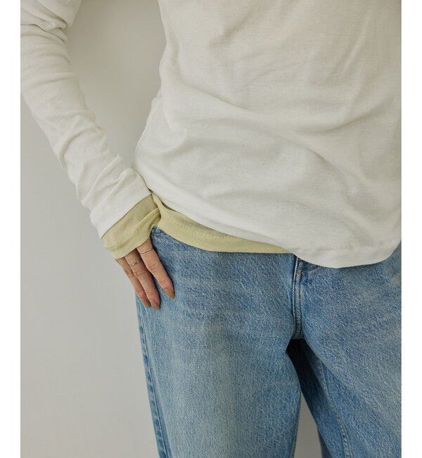 SALON adam et rope'「smile cotton ヘンリーネックプルオーバー」|Tシャツ・カットソー|