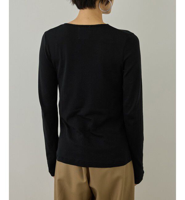 SALON adam et rope'「smile cotton ヘンリーネックプルオーバー」|Tシャツ・カットソー|